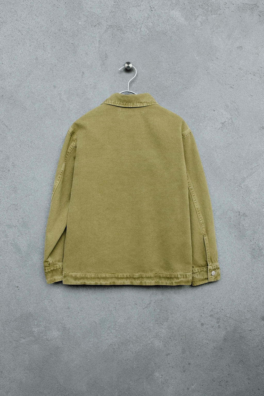 STORIESZ - SOBRECAMISA CANVAS GARMENT DYE / Verde - Zara фото 2