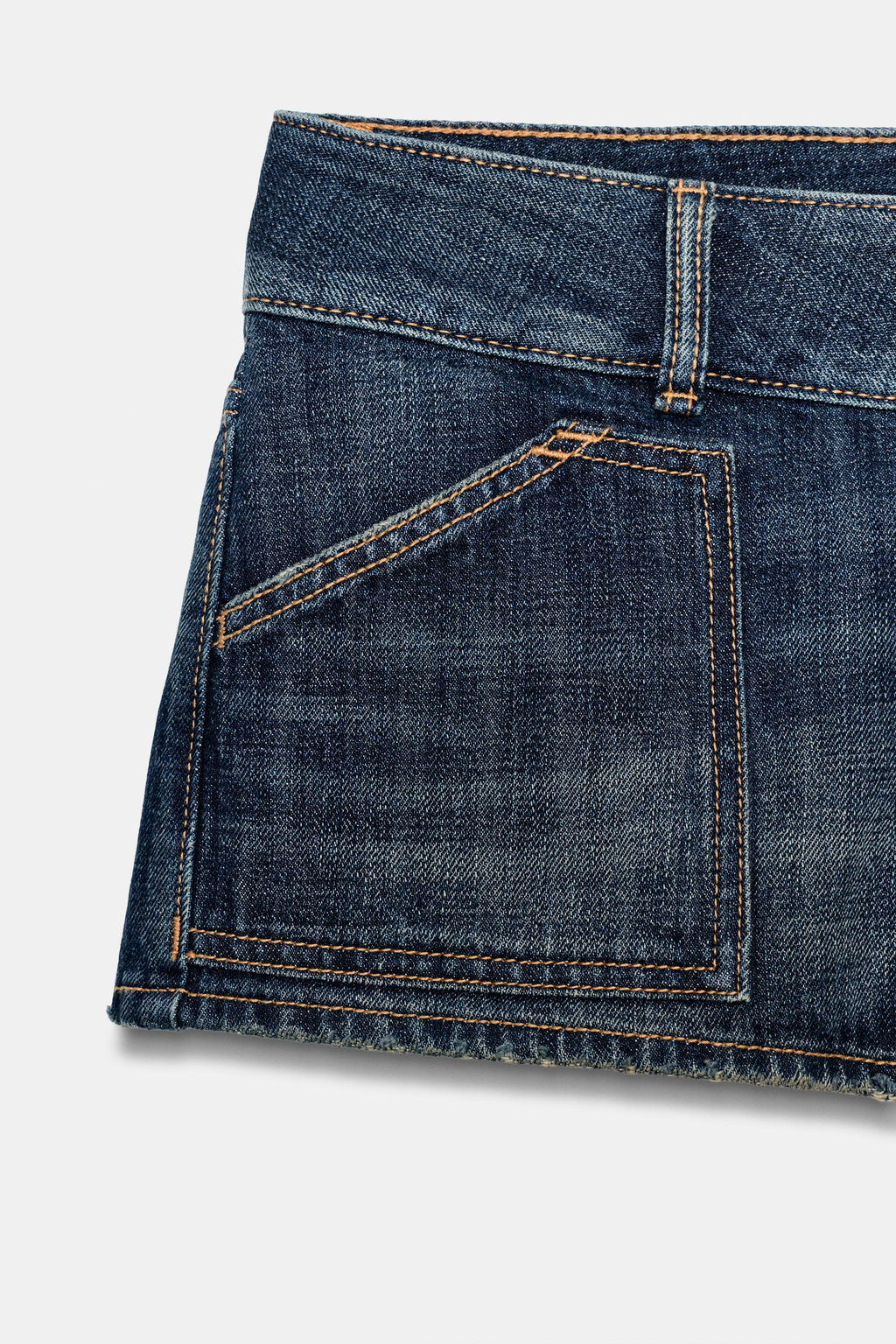 SHORTS MINI DENIM TRF BOLSILLOS / Marino