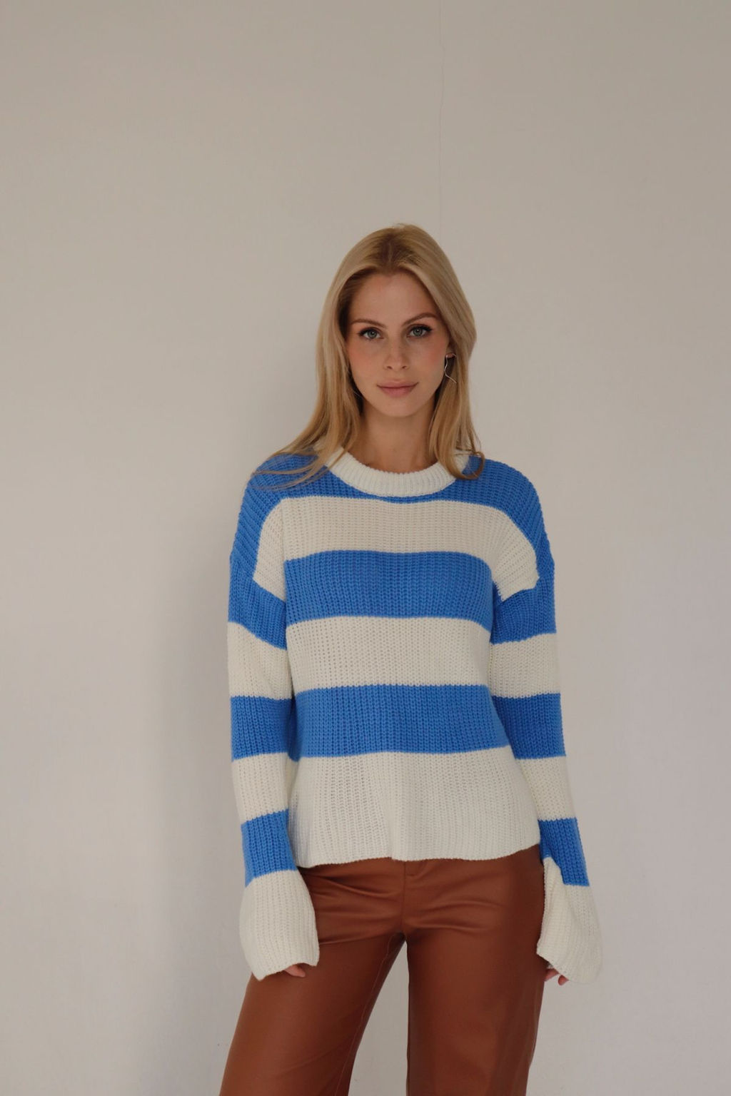 10413 Джемпер бело-голубой - Martichelli фото 21