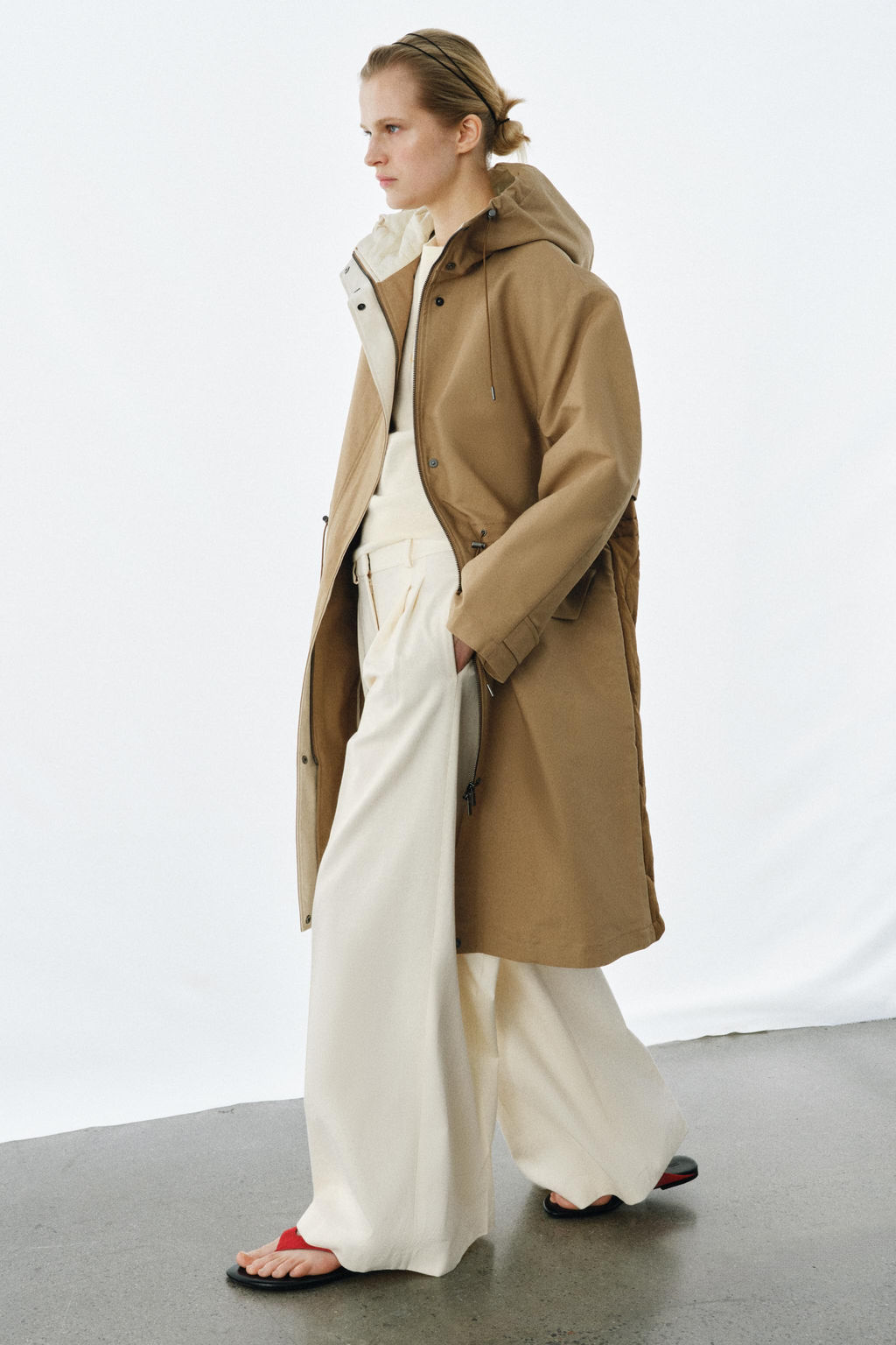 PARKA COMBINADA ZW COLLECTION / Beige