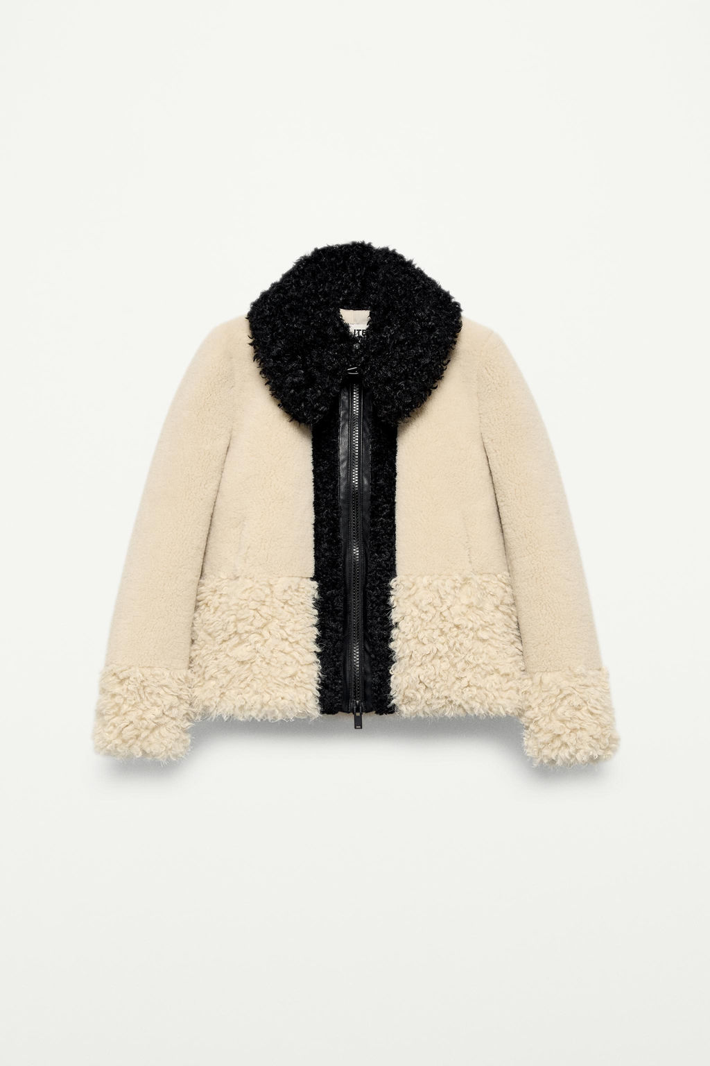 FAUX FUR PATCHWORK JACKET - THE ITEM ZARA WOMAN фото 3