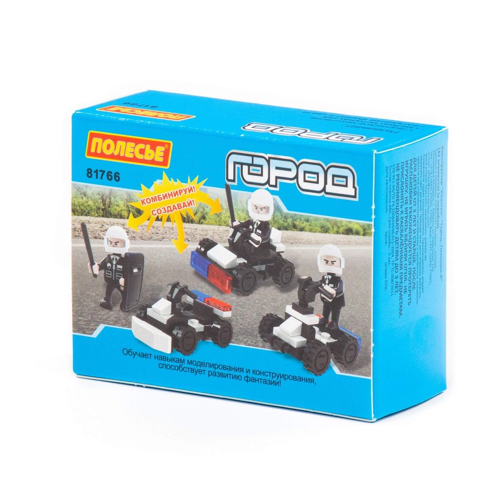 Конструктор Классик Город. Полиция-6 (43 элемента) (в коробке) - Полесье фото 8
