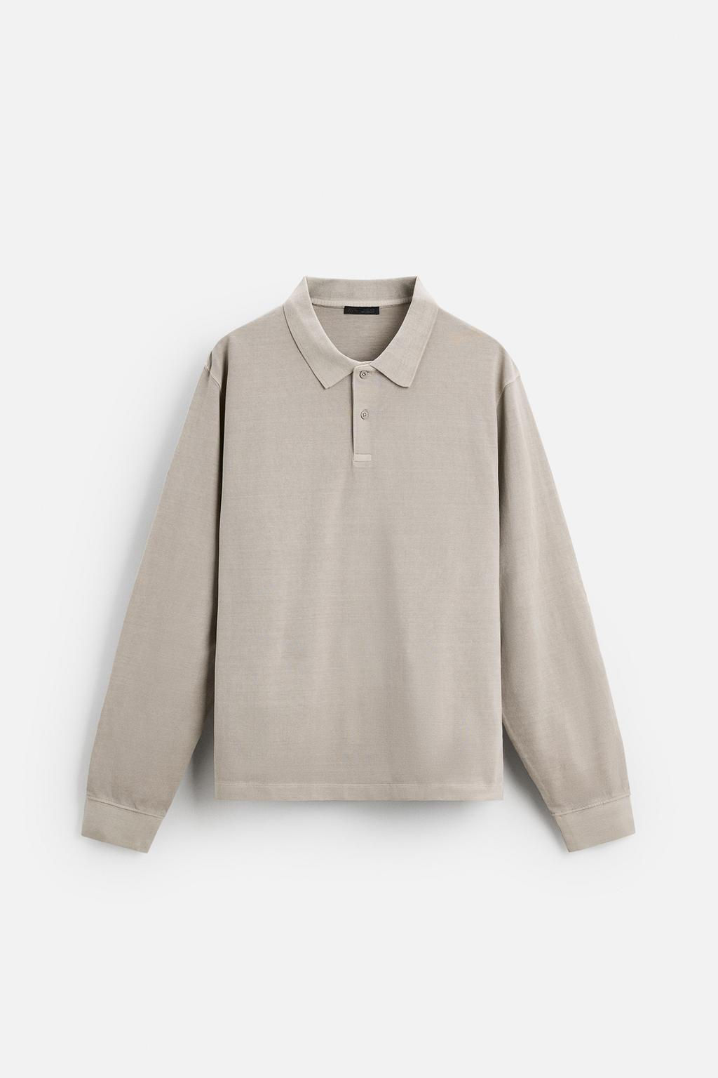 TEXTURED PIQUE POLO SHIRT - Zara фото 14