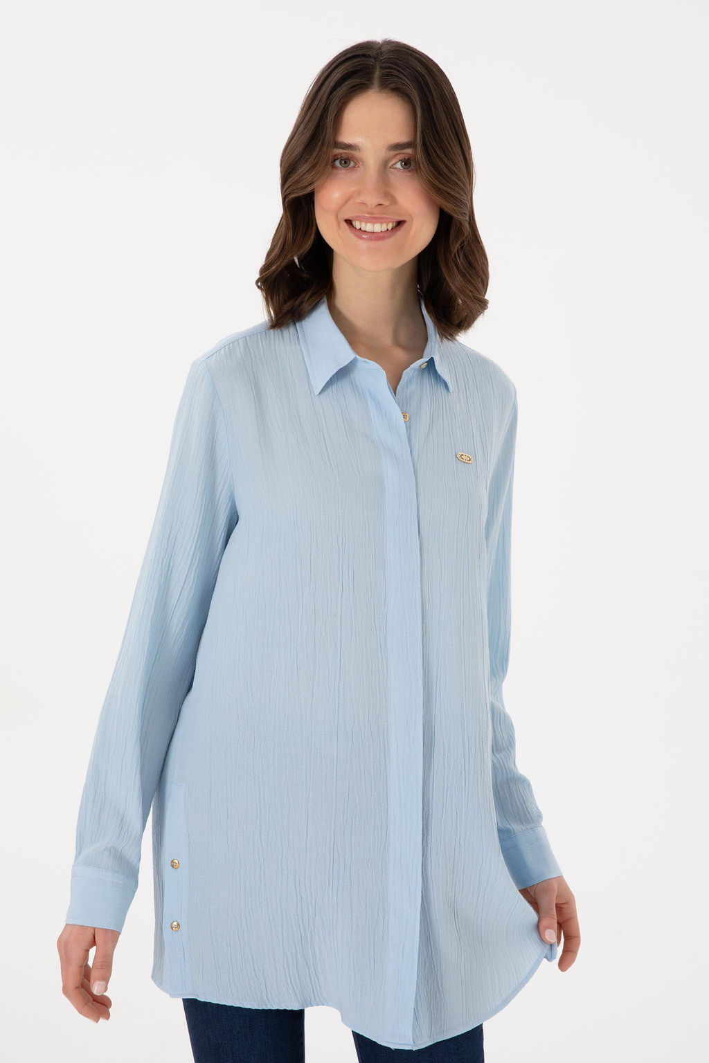 Kad_n A__k Mavi Uzun Kollu G_mlek - U.s. polo assn фото 3