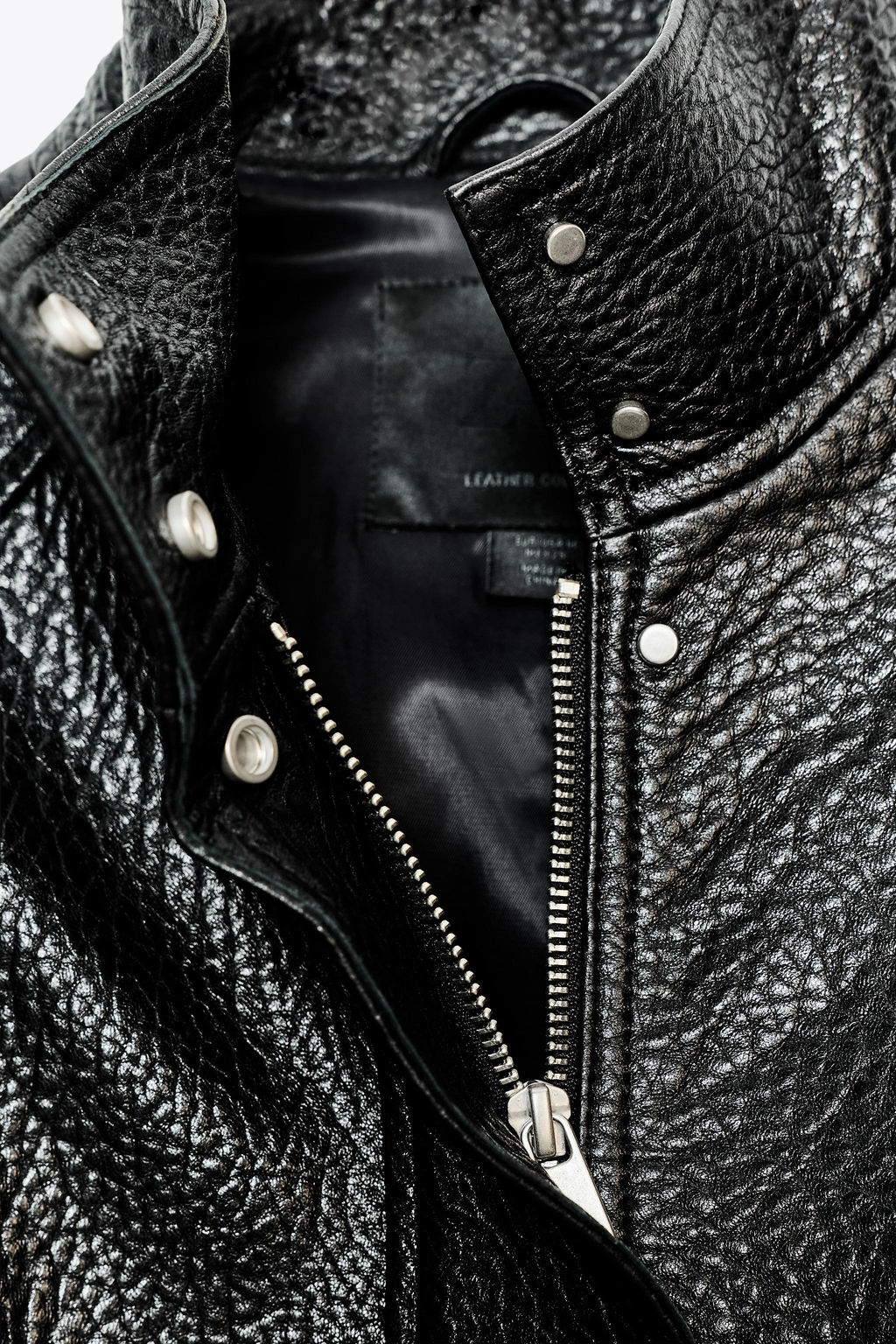 LEATHER BOMBER JACKET ZW COLLECTION LIMITED EDITION - Zara фото 4