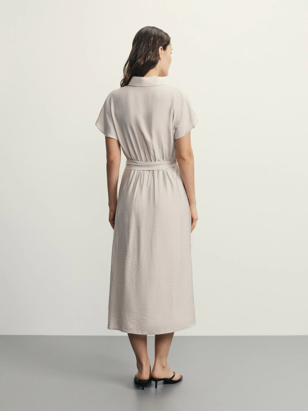 Платье-рубашка из вискозы / Zarina  фото 5