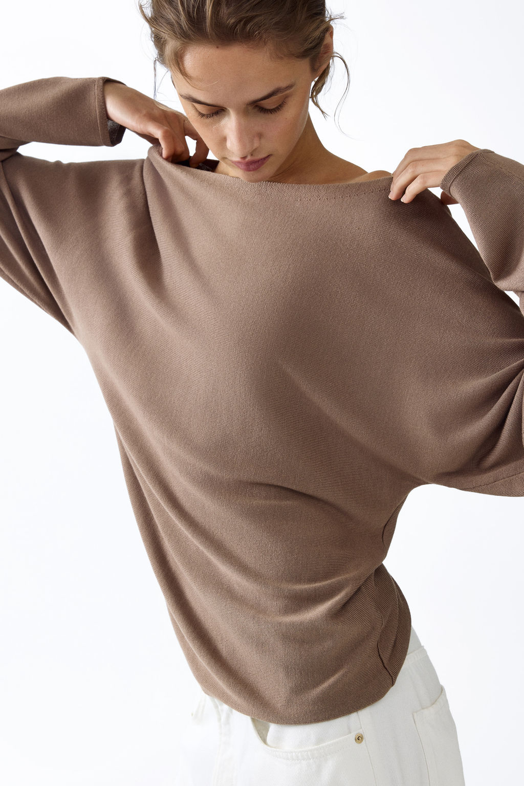 Jersey con escote barco - H&m фото 5