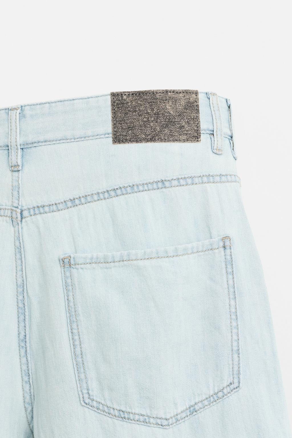 LIGHTWEIGHT LOOSE WIDE-LEG JEANS - Zara фото 9