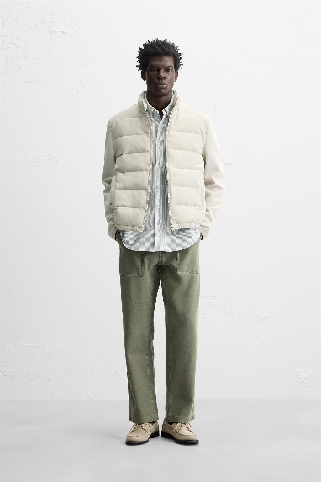 CONTRAST PADDED JACKET