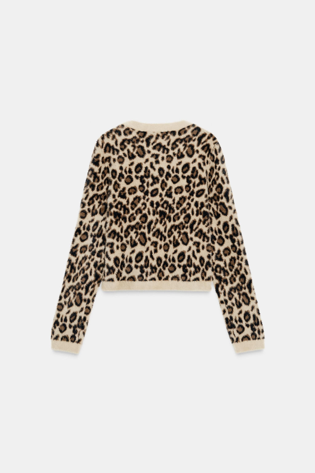 ANIMAL PRINT FAUX FUR KNIT JUMPER - Zara фото 2