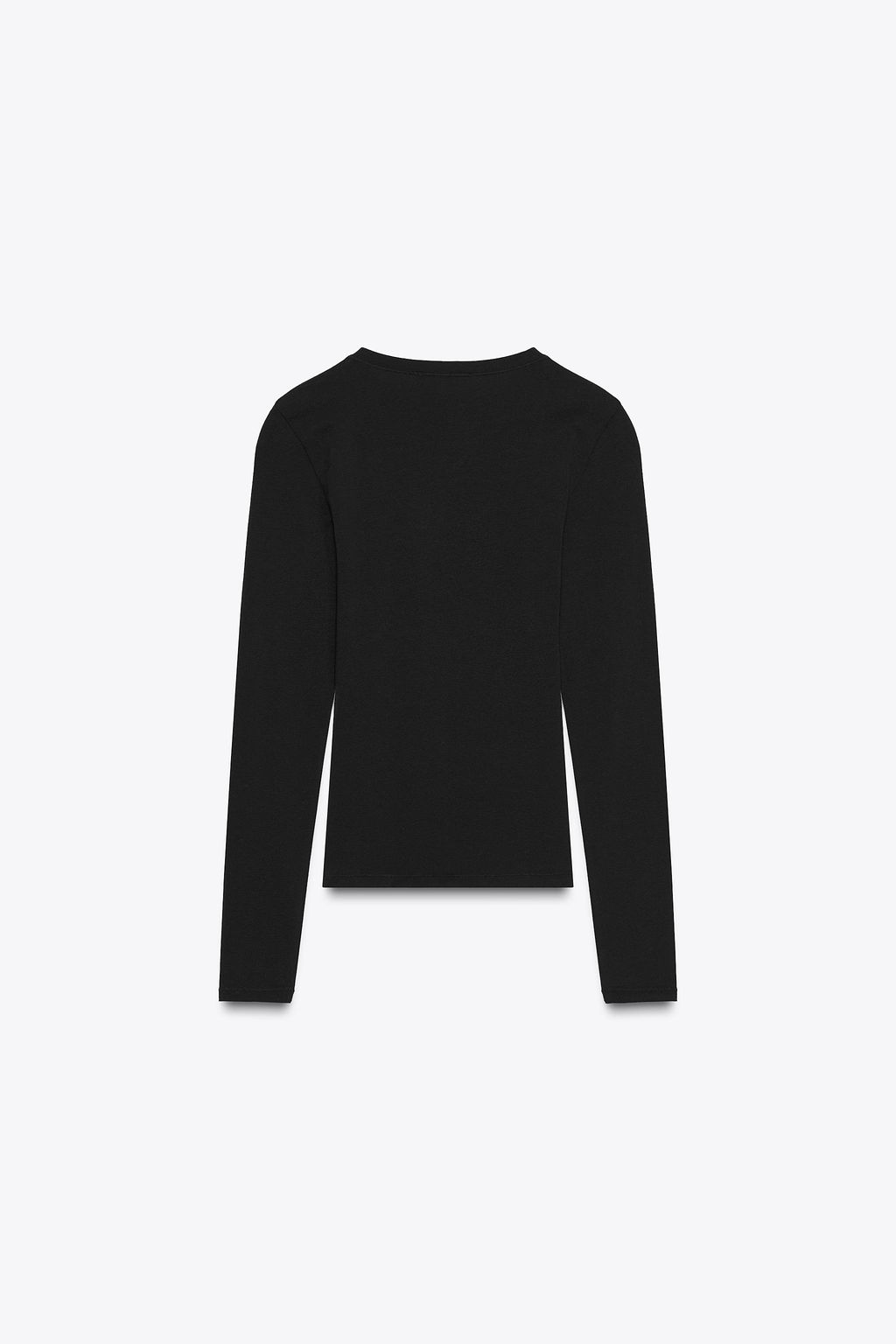 CAMISETA MANGA LARGA / Negro - Zara фото 5