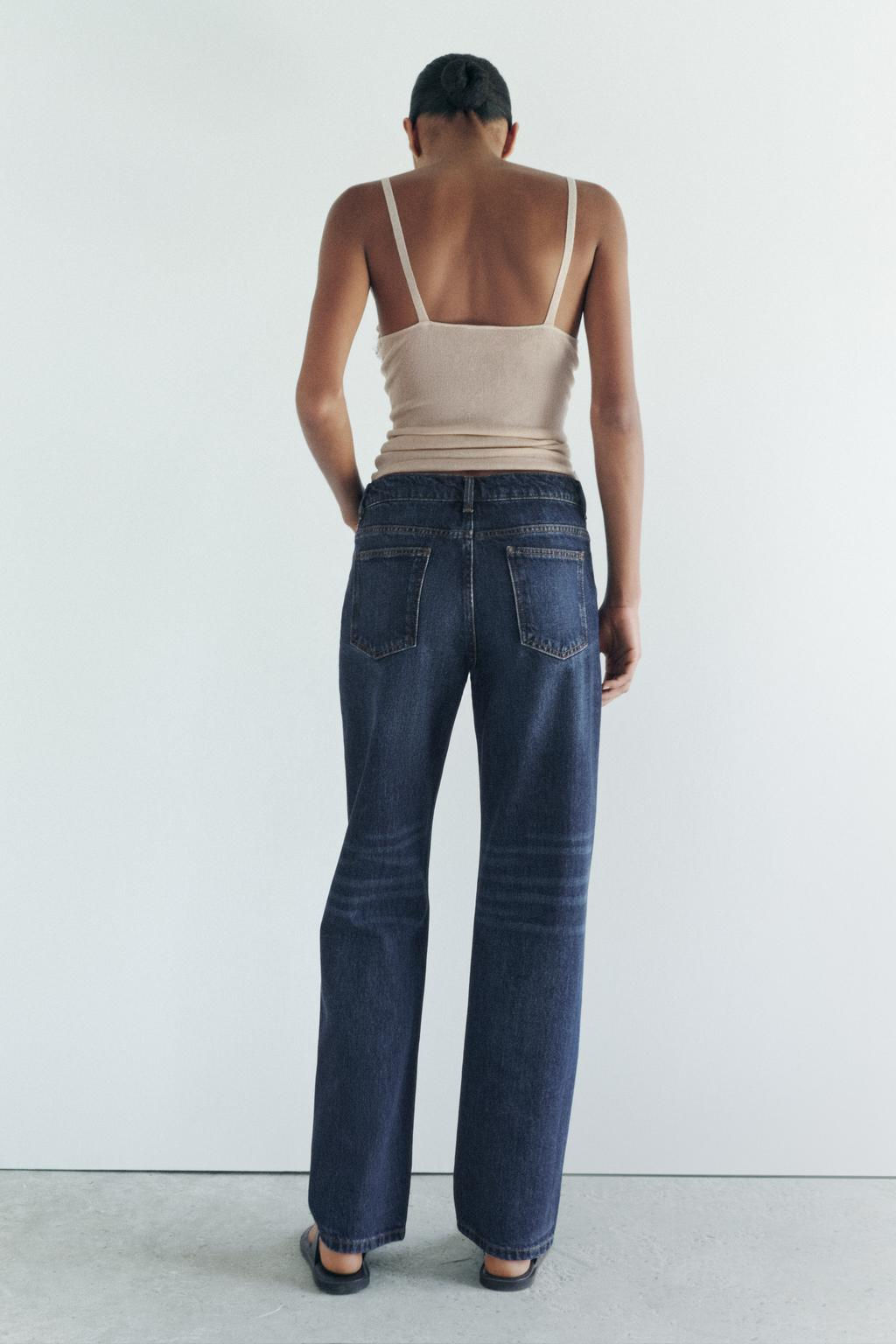 ZW COLLECTION STRAIGHT-LEG MID-RISE JEANS - Zara фото 2