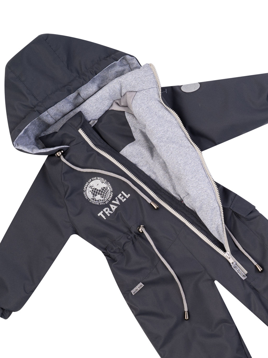 Комбинезон демисезонный серый 30-029 (116, 60)