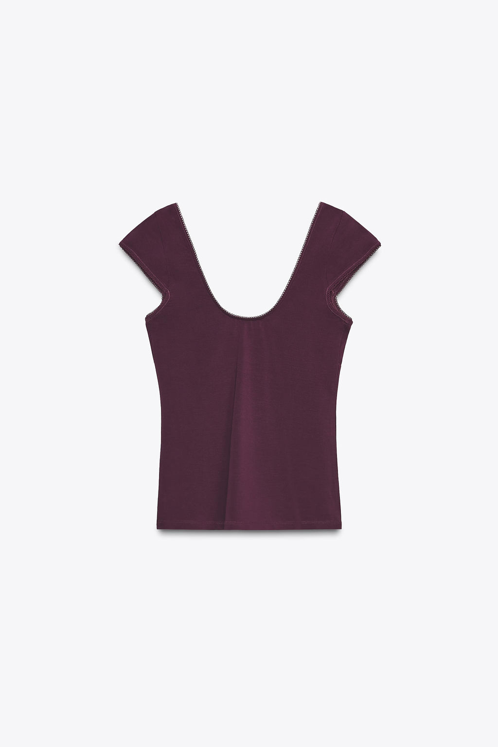 LYOCELL LACE TRIM TOP - Zara фото 7