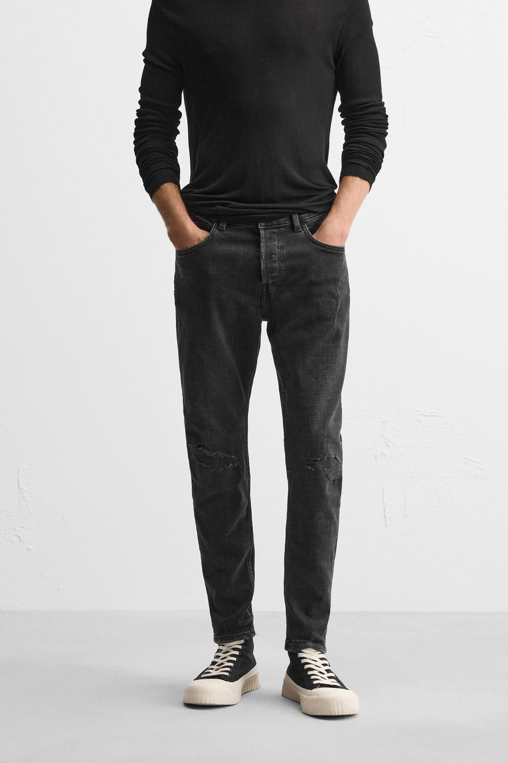 RIPPED SKINNY FIT JEANS - Zara фото 20