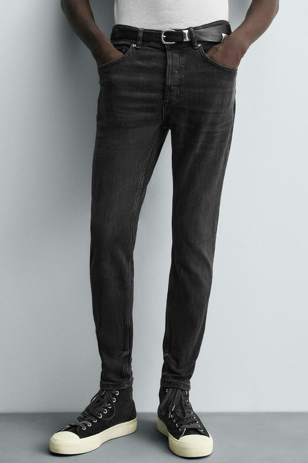 JEANS SKINNY CROPPED FIT / Carb?n - Zara фото 5