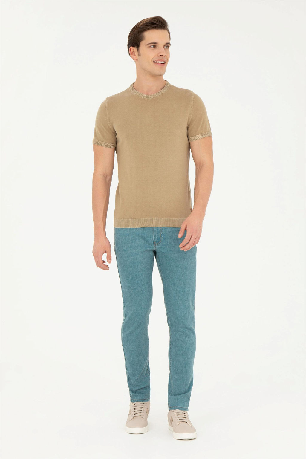 Мужской свитер цвета хаки - U.s. polo assn фото 4