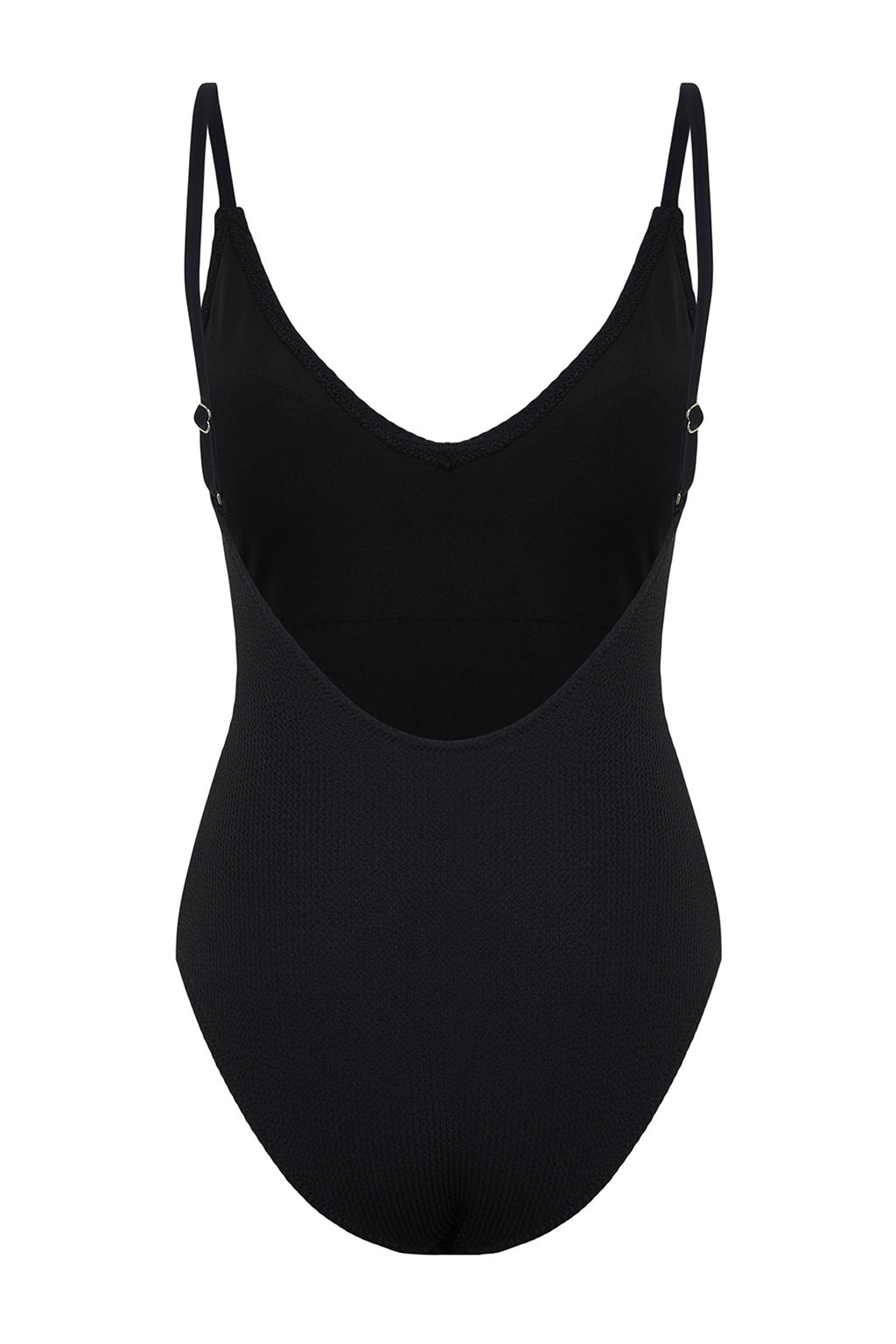 TRENDYOLMILLA Siyah V Yaka Dokulu Regular Mayo TBESS24MA00118 фото 8