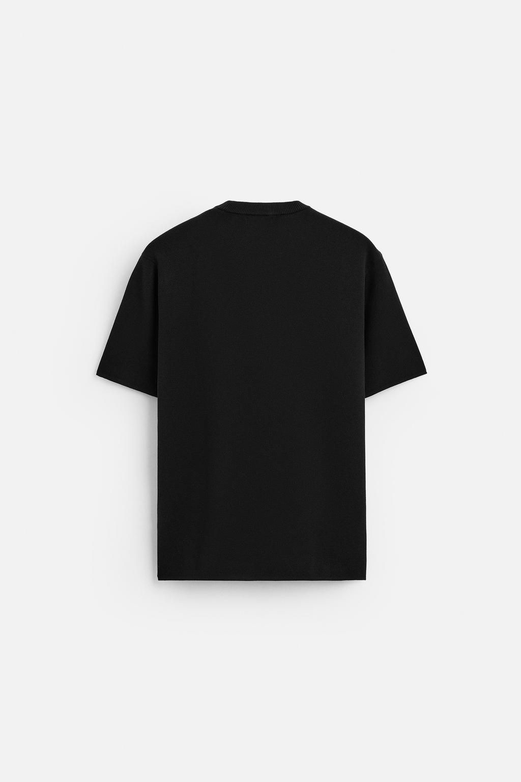 RELAXED FIT KNIT T-SHIRT - Zara фото 8