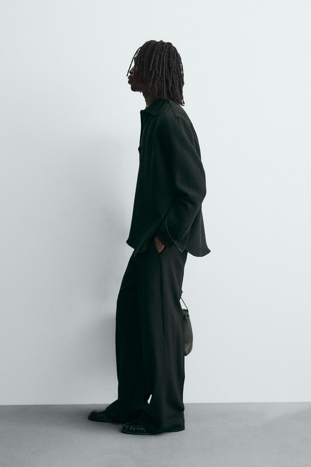 TEXTURED RELAXED FIT OVERSHIRT - Zara фото 4