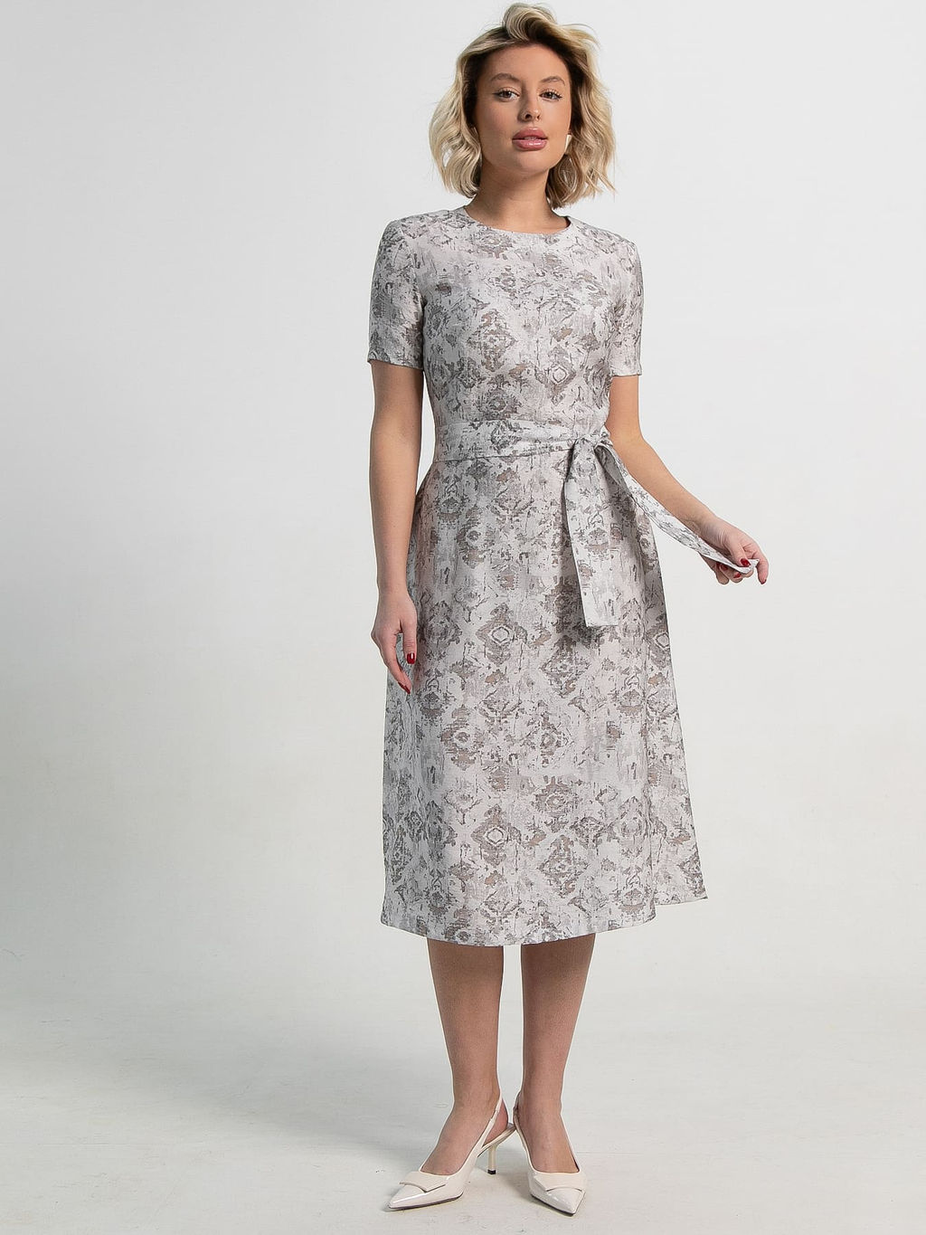 Платье Парижанка (серое) П15116-10М - Lt collection фото 2