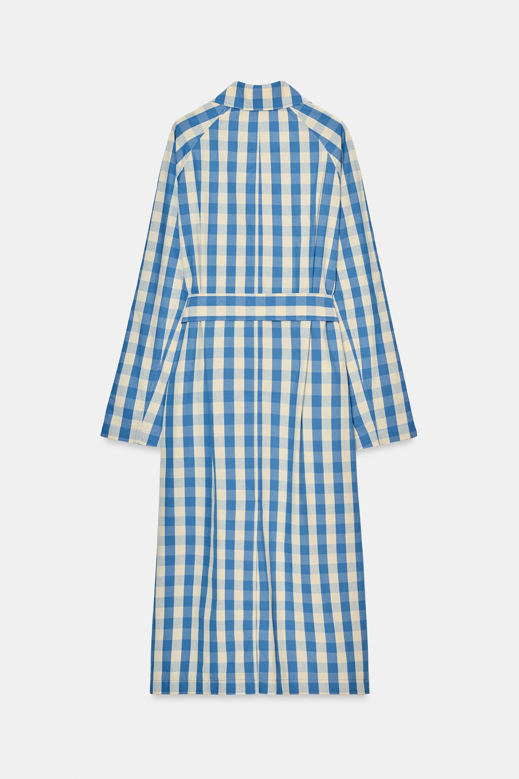 TRENCH CUADRO VICHY / Azul / Blanco - Zara фото 6