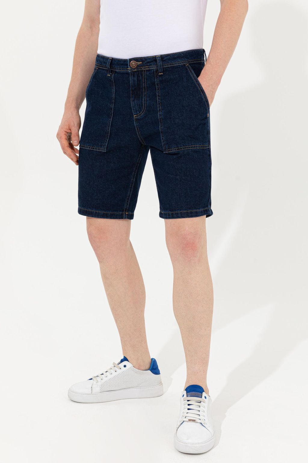 U. S. Polo Assn Мужские темно-синие джинсовые шорты - U.s. polo assn фото 4