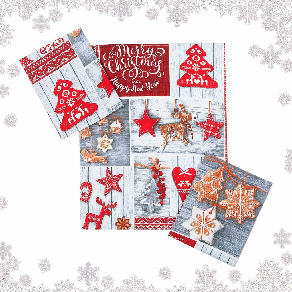 Комплект полотенец 48*60 см, 3 шт., рогожка (Чудеса) - Ивановотекстиль фото 2