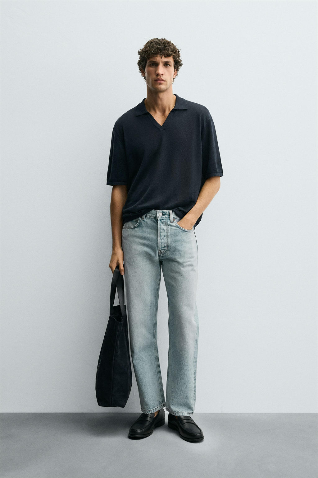 REGULAR STRAIGHT-LEG JEANS - Zara фото 11
