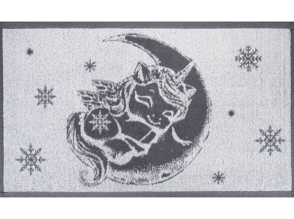 Полотенце махровое 6с104.411ж1 На луне(графит5) 67х40см