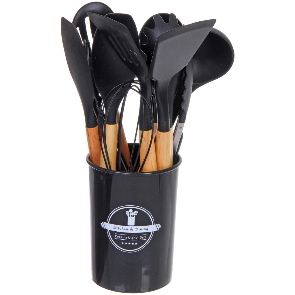 Набор кухонных принадлежностей 12шт "Felicita" черный