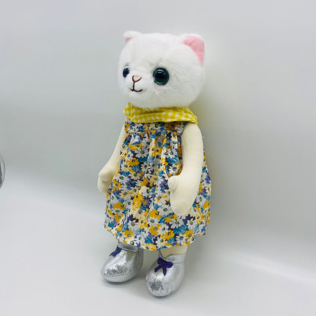 Мягкая игрушка Кошка белая в сарафане - Storyland фото 3