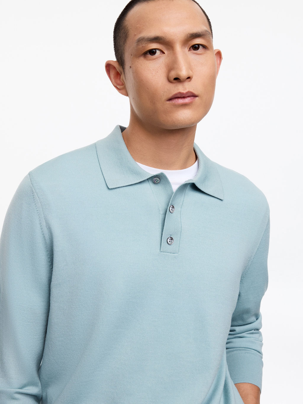 Jersey tipo polo de lana merino - H&m фото 6