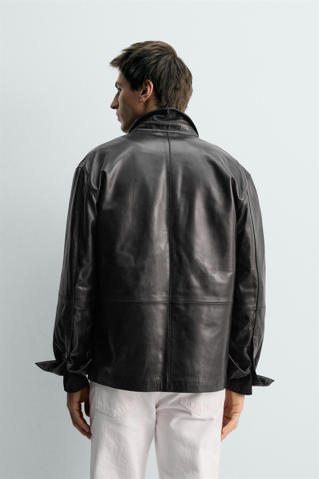 NAPPA LEATHER OVERSHIRT - LIMITED EDITION - Zara фото 3