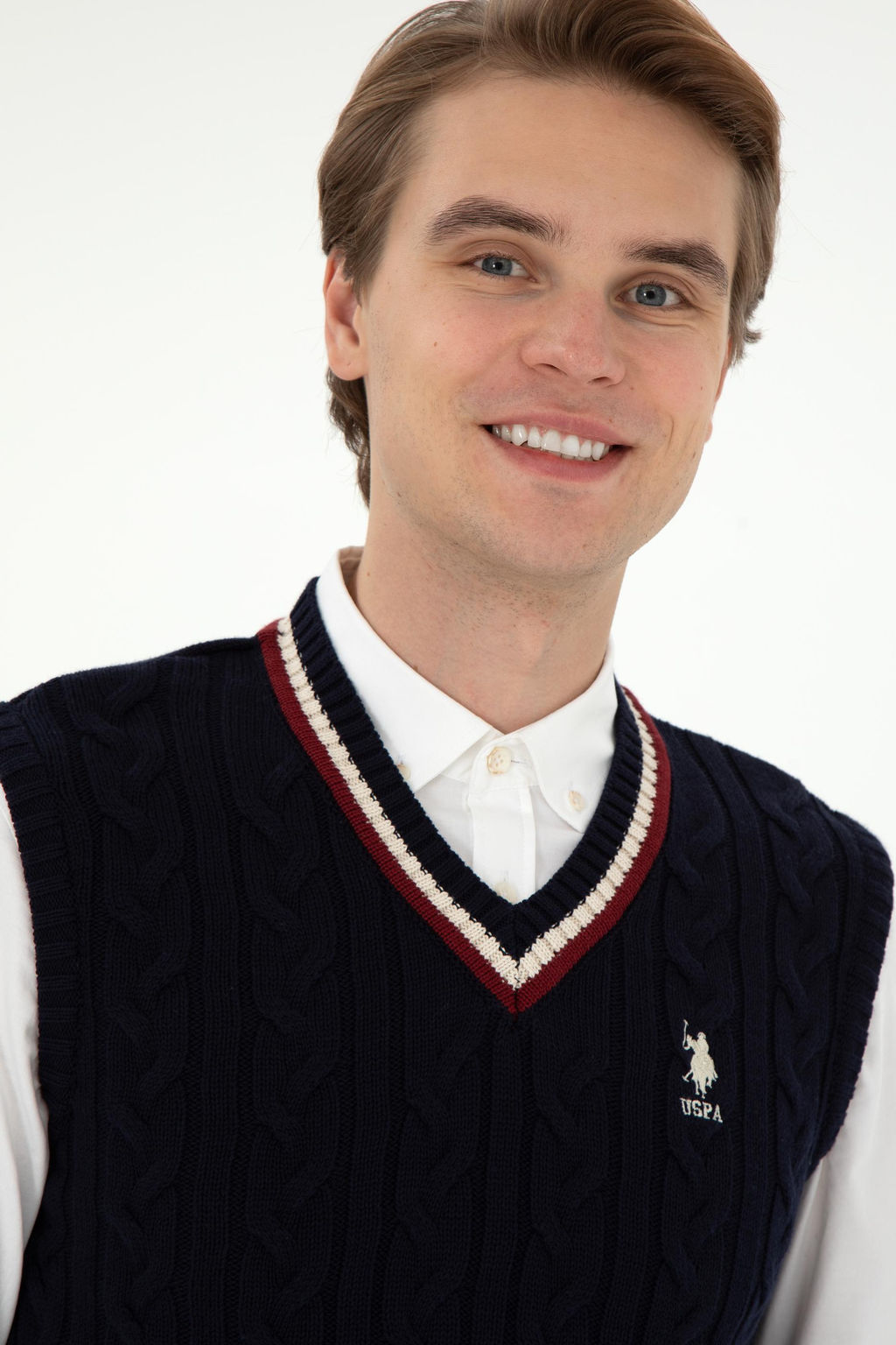 Мужской темно-синий свитер Неожиданная скидка в корзине - U.s. polo assn фото 2