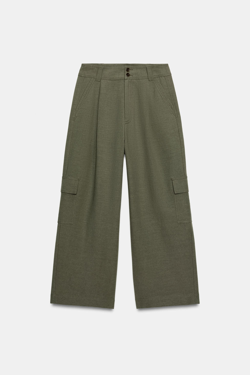 PANTAL?N CARGO RECTO / Khaki - Zara фото 4
