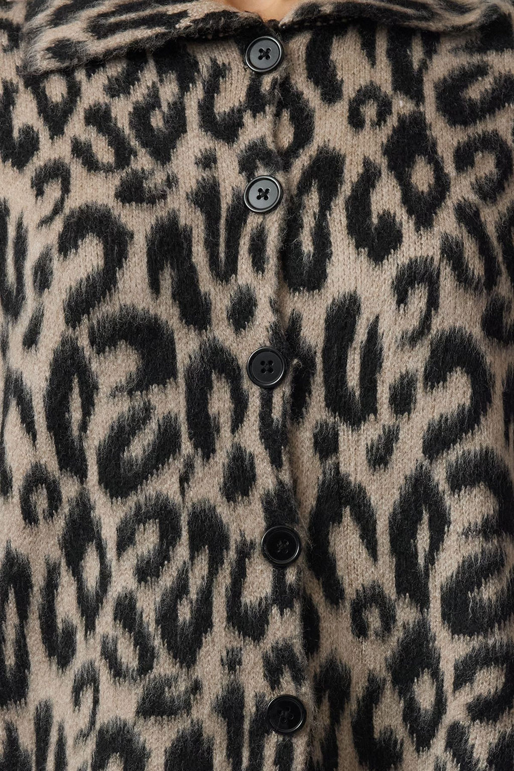 TRENDYOLMILLA Kahverengi Leopar Desenli Triko H?rka TWOAW25HI00360 фото 3