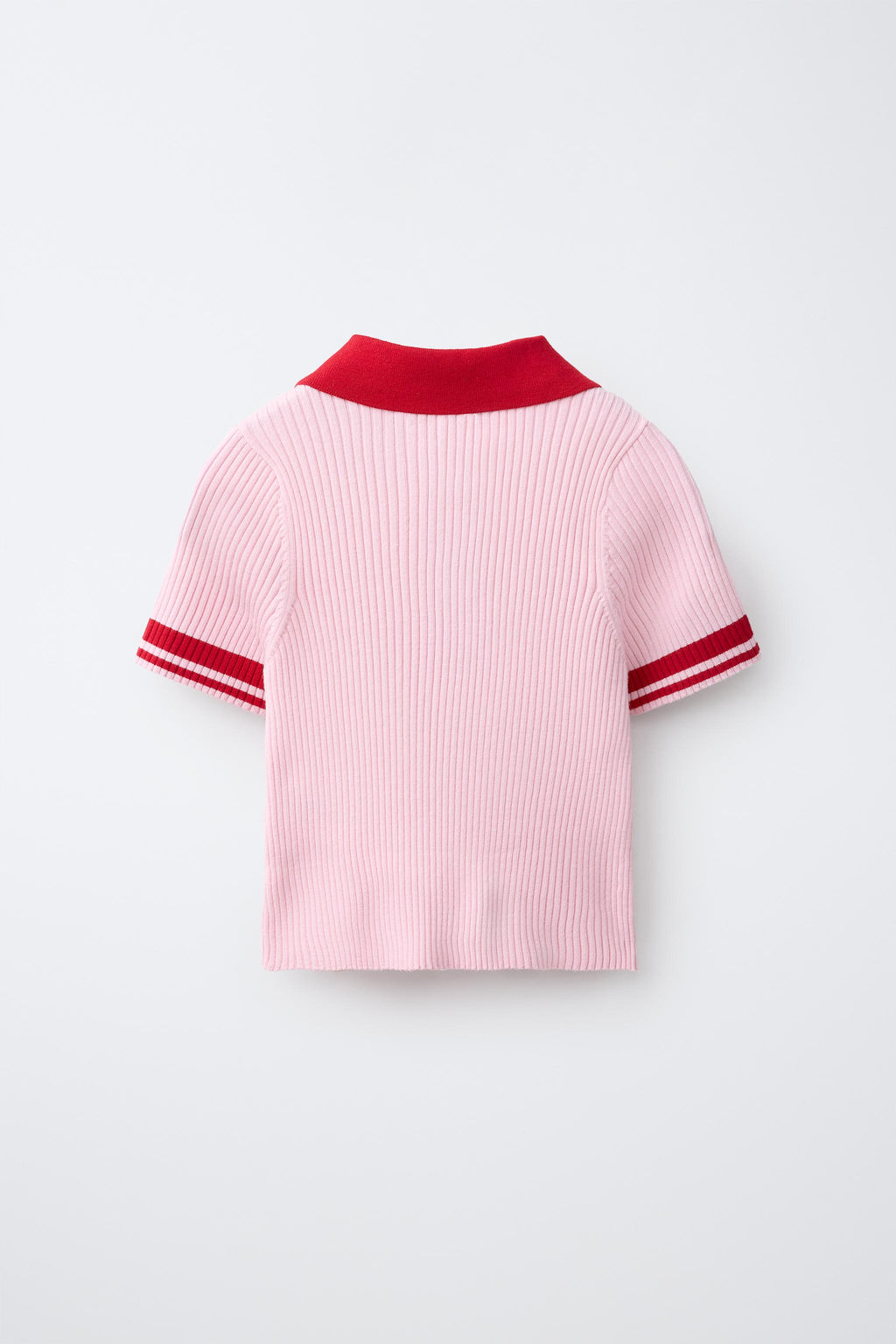 POLO RIB CREMALLERA CONTRASTE / Rojo - Zara фото 2