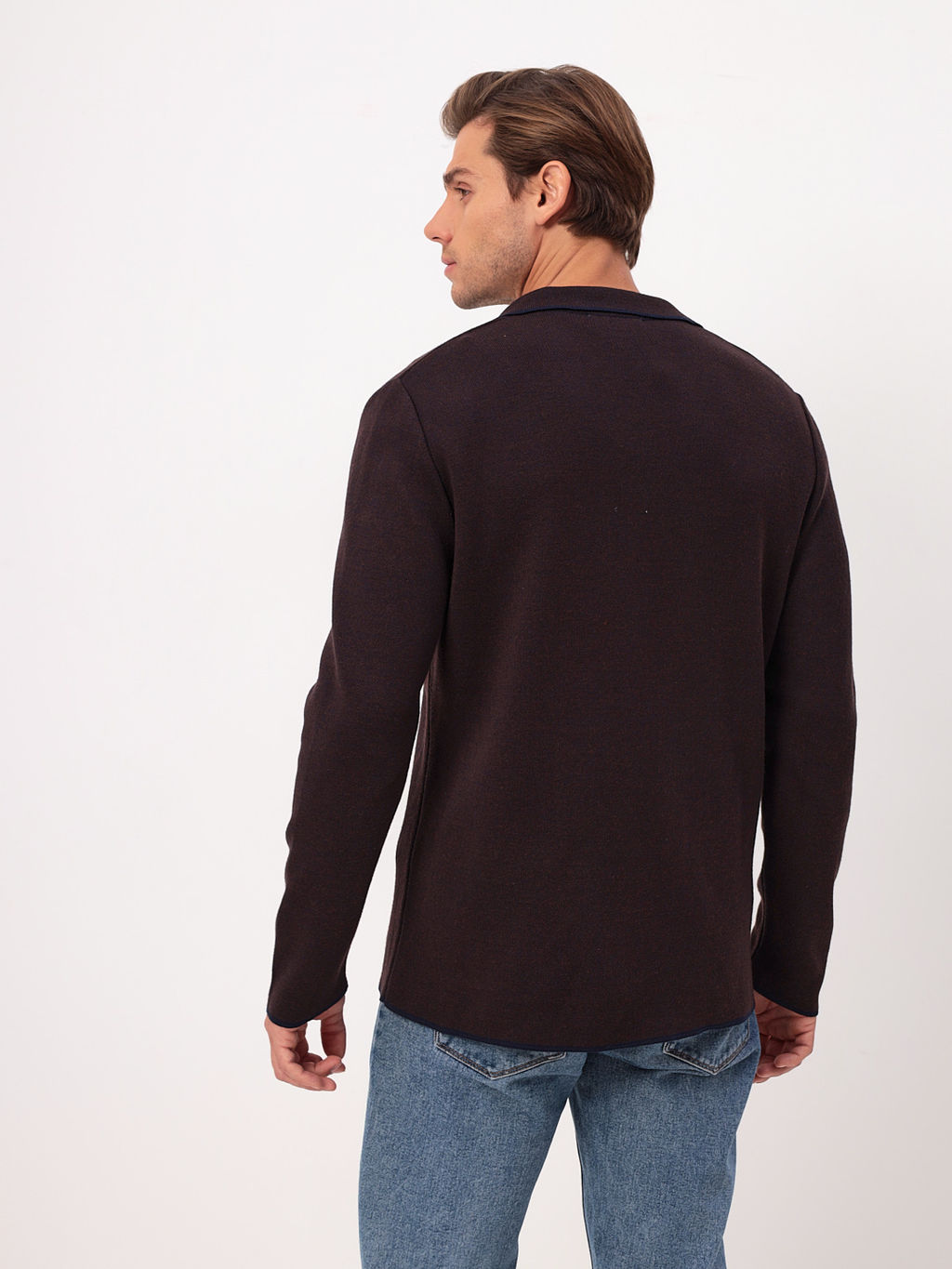 Кардиган мужской GREG G136-KF-жаккард (шоколад140/345) фото 5