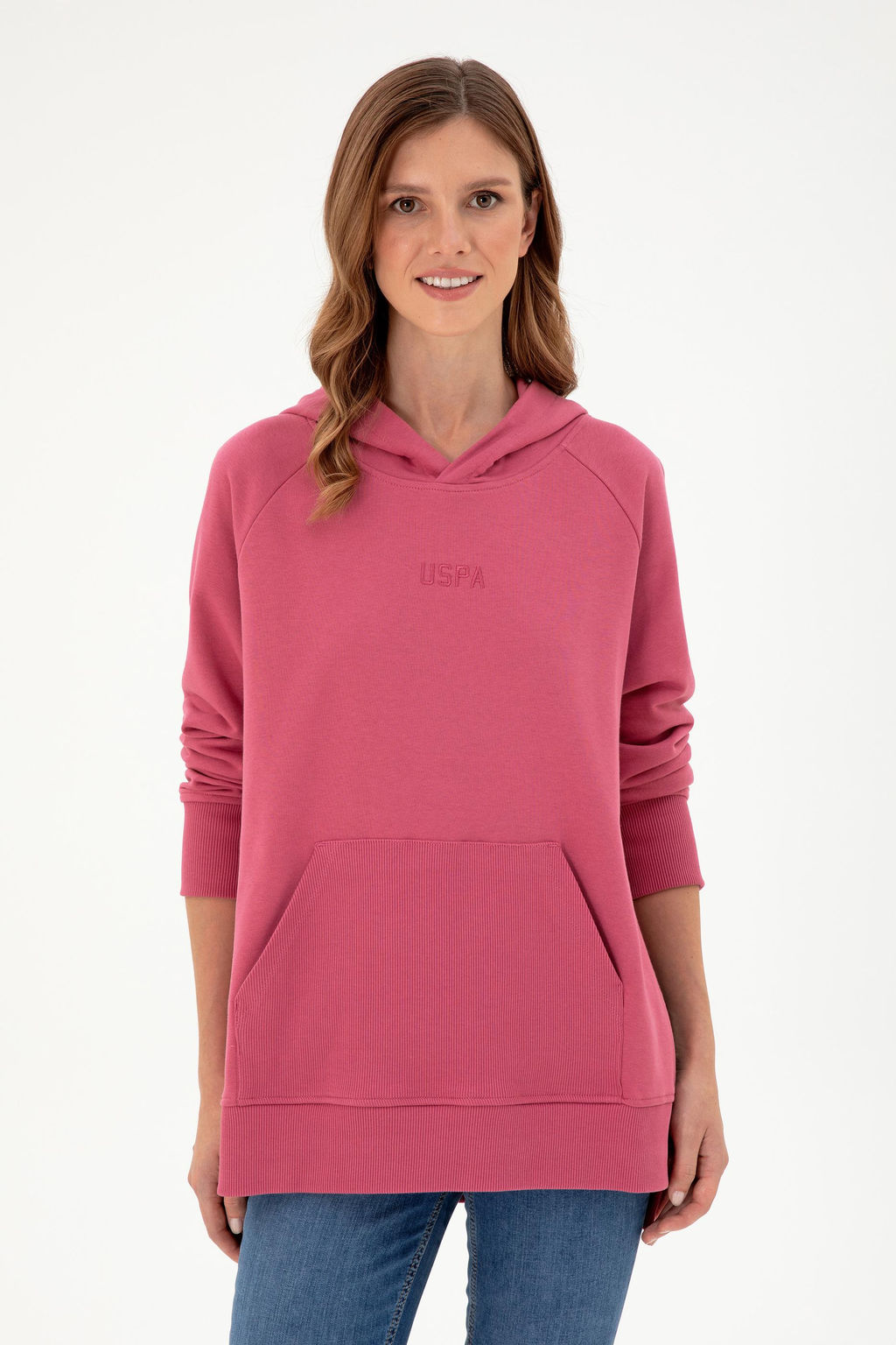 Женский розовый свитшот Неожиданная скидка в корзине - U.s. polo assn фото 10