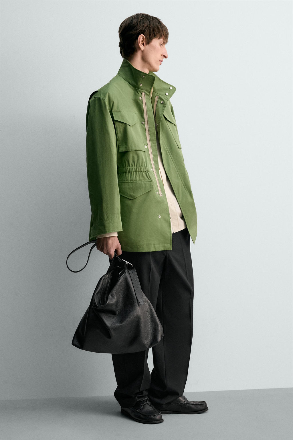 BOLSO SHOPPER PIEL LIMITED EDITION / Negro