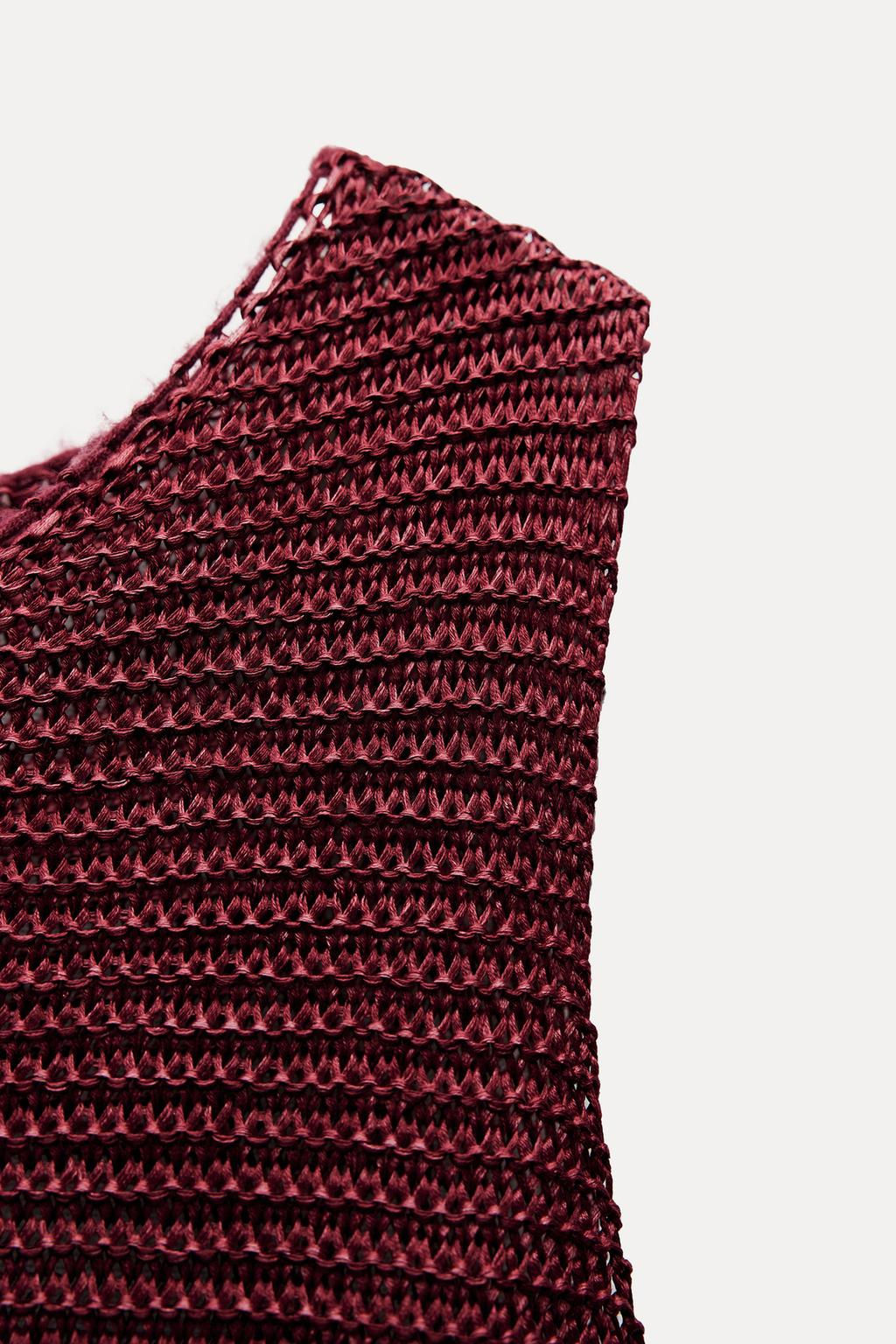 TEXTURED KNIT DRESS - Zara фото 8