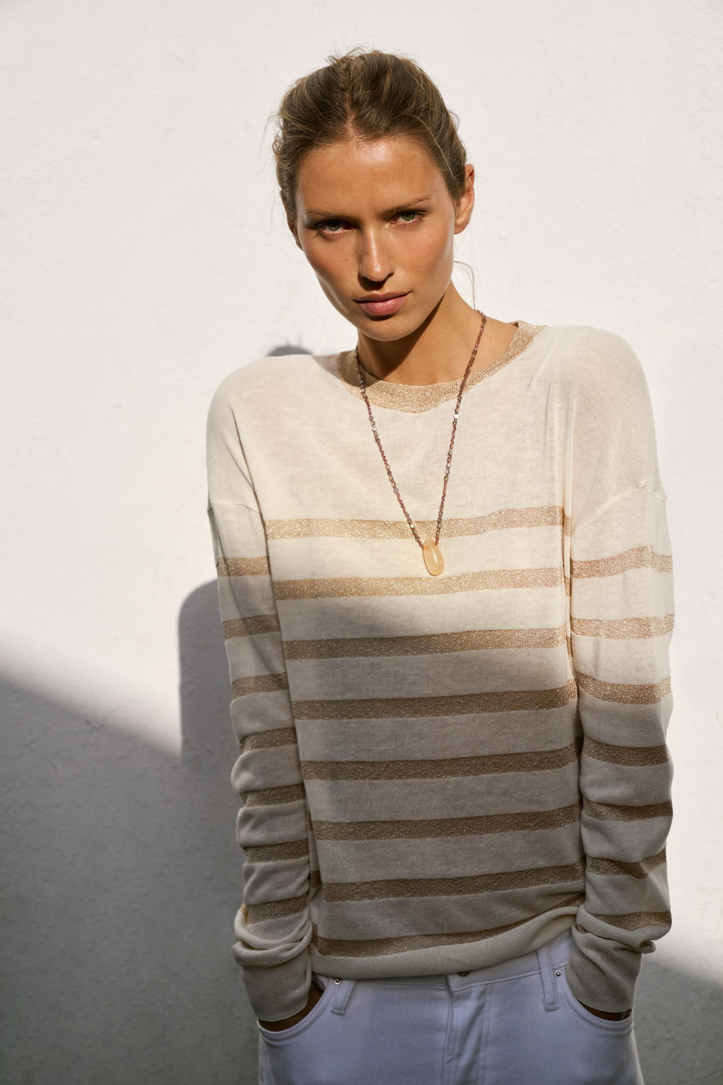 JERSEY PUNTO RAYAS HILO METALIZADO / 975 - Zara фото 5