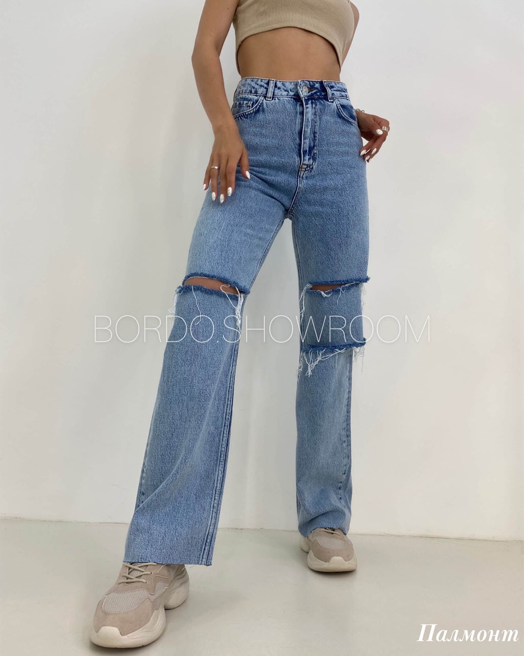 Джинсы Палмонт (голубой) Турция * - Nadi bordo фото 2