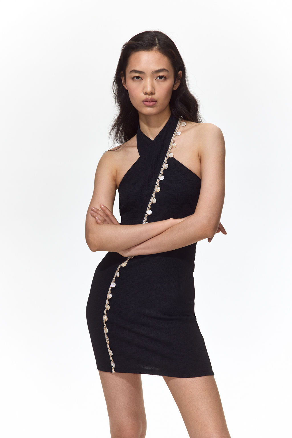 Vestido halter con detalles decorativos - H&m фото 4