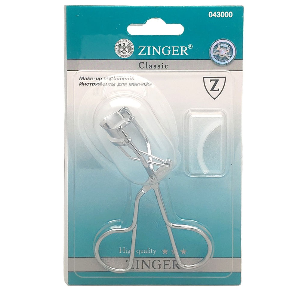 Zinger Зажим для ресниц металлический / Classic EYE-100, серебристый фото 3