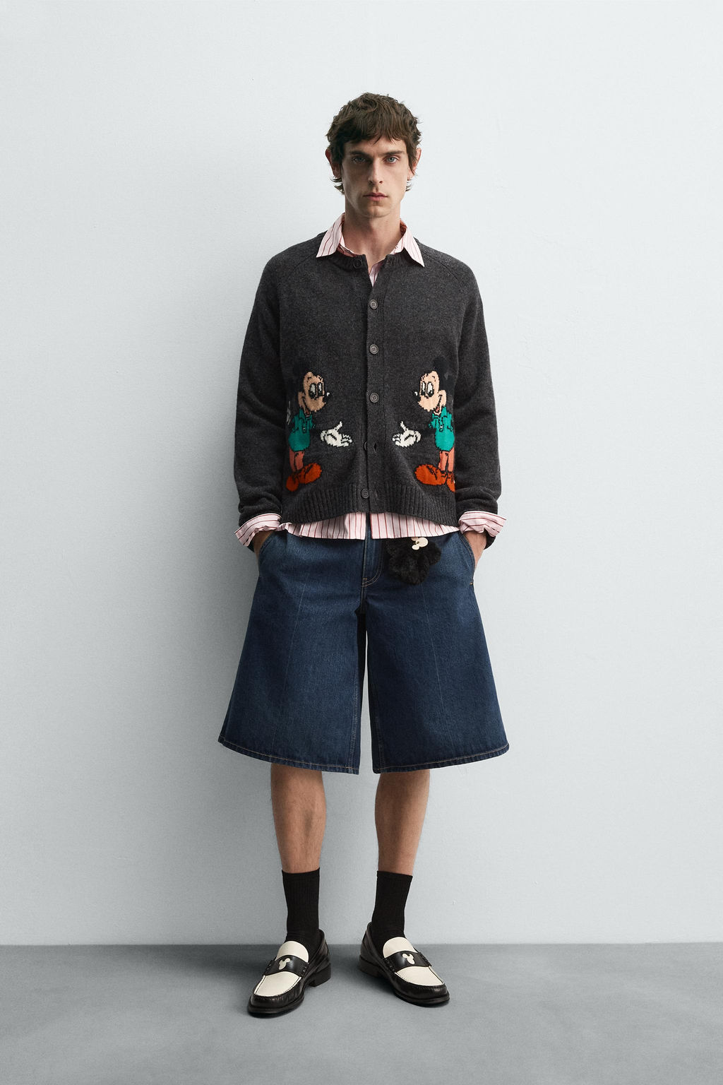 MICKEY MOUSE WOOL CARDIGAN HARRY LAMBERT FOR ZARA X DISNEY
