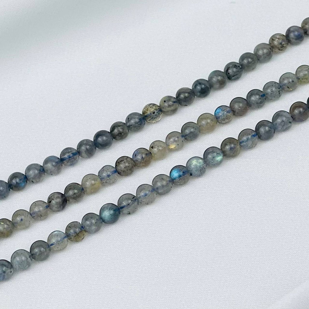 Бусины для украшений из Лабрадора (75 бусин) 39 см