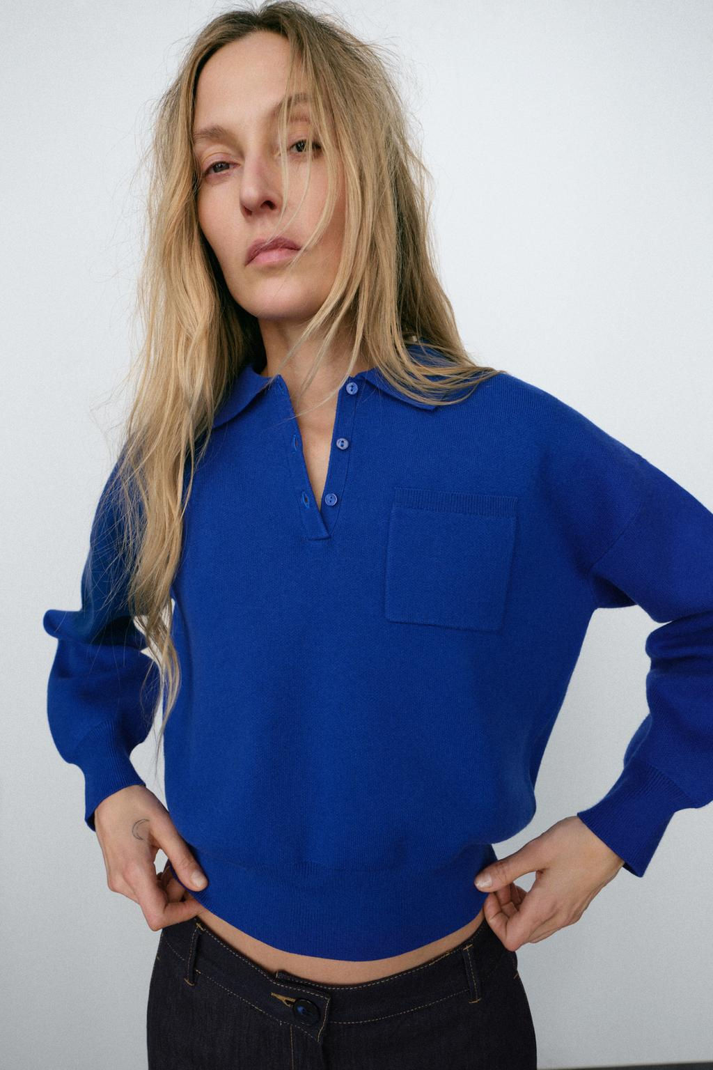 POLO NECK SWEATER WITH POCKET - Zara фото 2