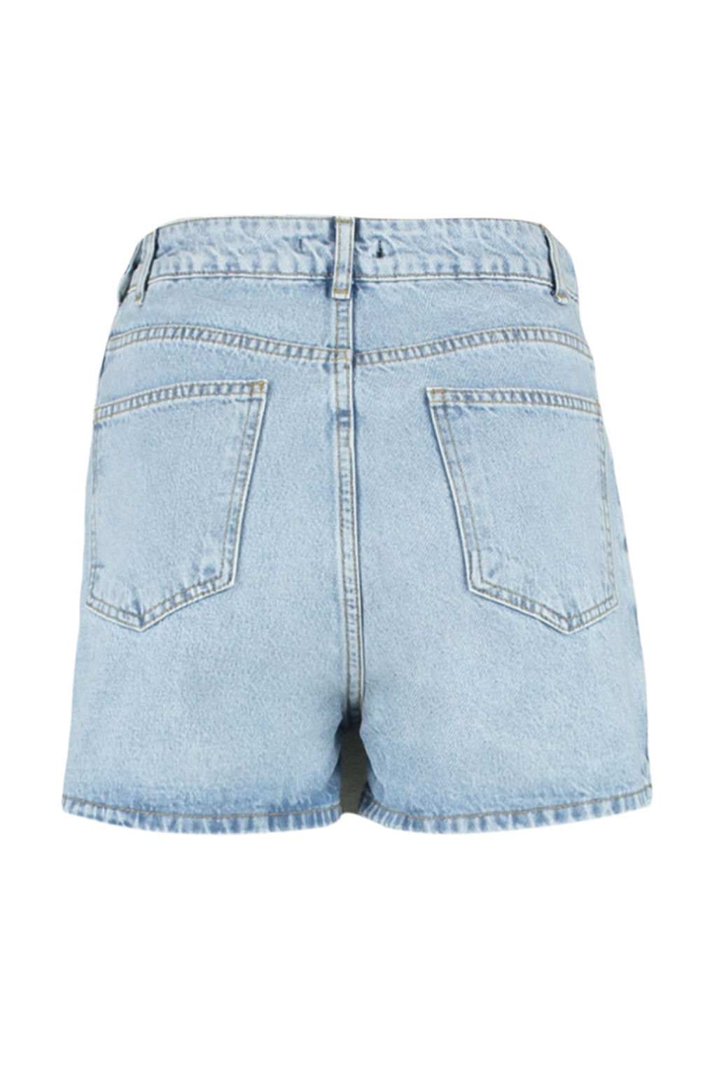 Ac?k Mavi Y?rtmacl? Denim Sort Etek TWOSS23SR00091